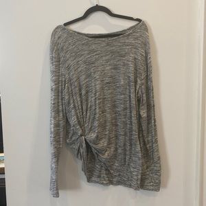 Worn just once, space gray GAP Tunic, with stretch. Ballet neckline